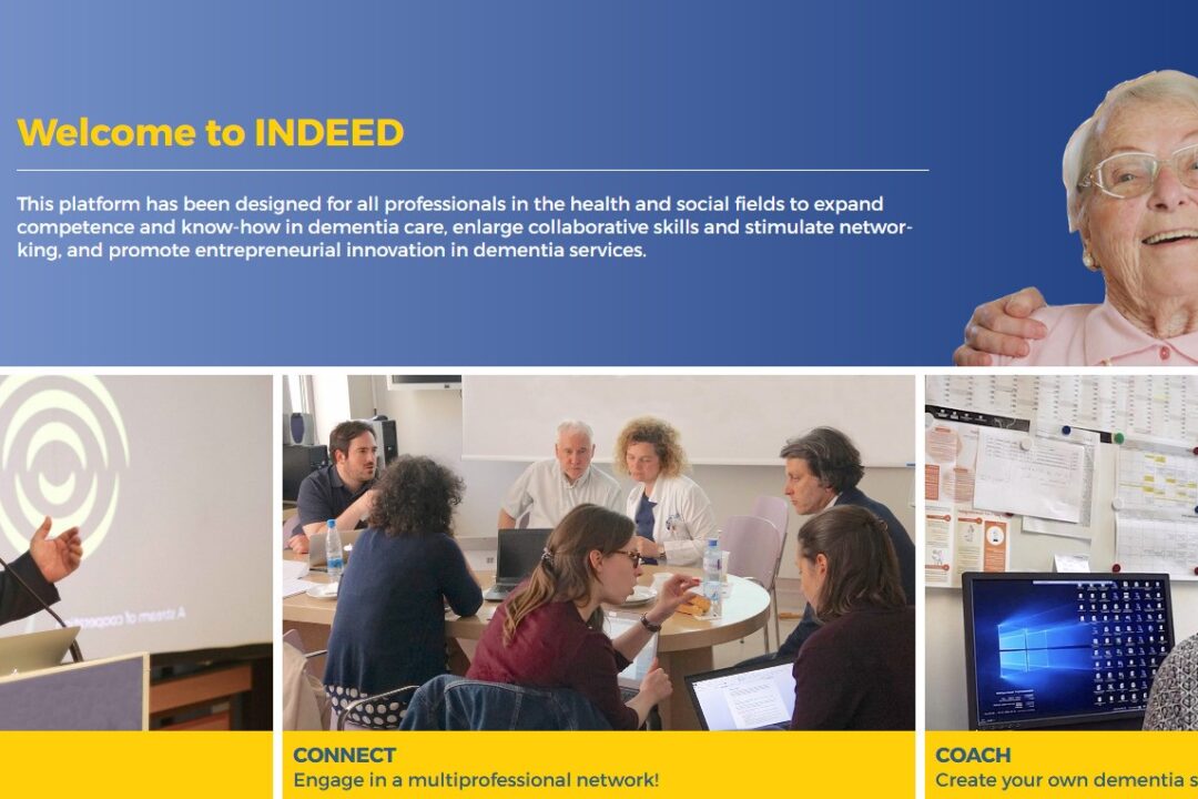 The INDEED project online learning platform for professional groups involved in the care of people with dementia