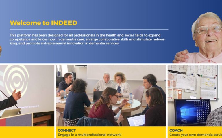 The INDEED project online learning platform for professional groups involved in the care of people with dementia