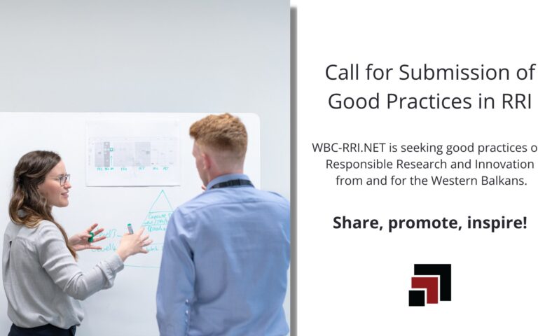 Call for Submission of Good Practices in RRI from and for the Western Balkans